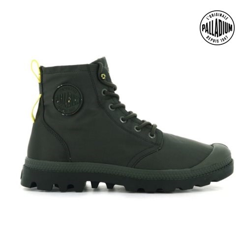 Pánské Boty Palladium Pampa Recycle Nepromokavé+ 2 Olivy Zelené | CZ SMW-38X